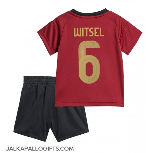 Belgia Axel Witsel #6 Koti Peliasu Lasten EM-Kisat 2024 Lyhythihainen (+ Lyhyet housut)